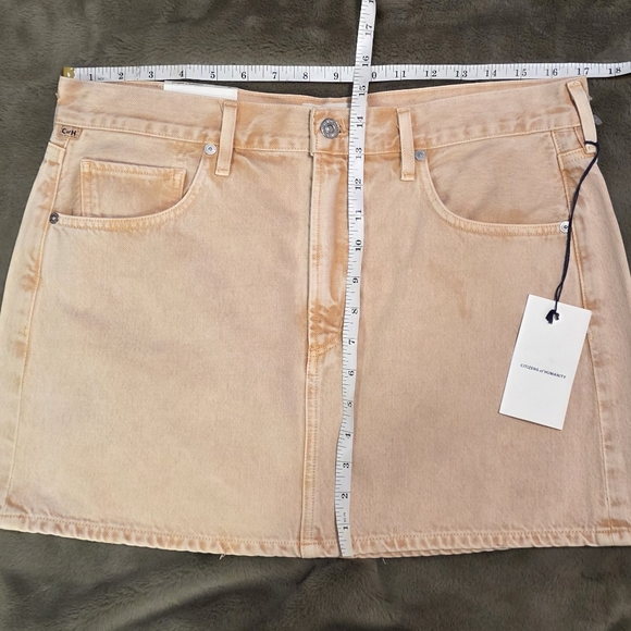 🆕️ Citizens Of Humanity Beatnik Mini Skirt in Peach Blossom - Picture 7 of 11